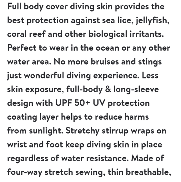 SBART Wetsuit Longsleeve Hoodie NWOT - Picture 15 of 15